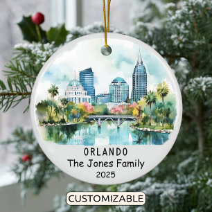 Ornamento Orlando Personalizado, Florida