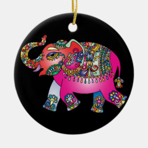ornamento ornamental de elefante