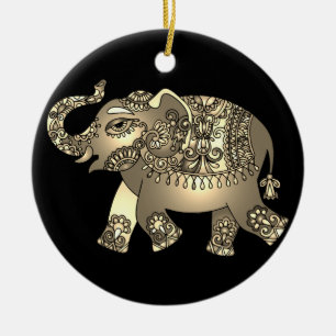 ornamento ornamental de elefante