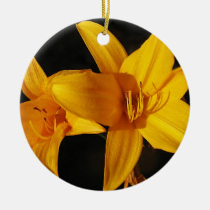 Ornamento orquídeo amarillo