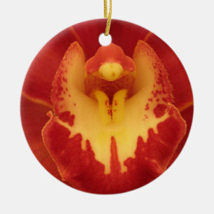 Ornamento Orquídeo Rojo