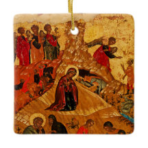 Ornamento ortodoxo del icono de la natividad