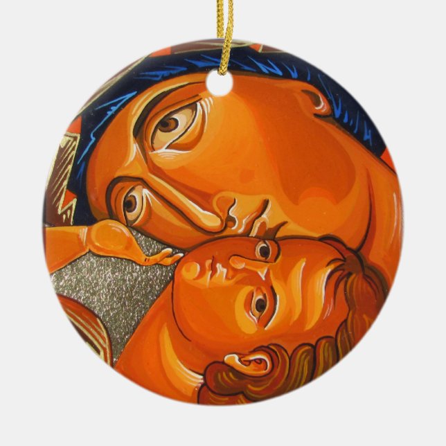 Ornamento ortodoxo del navidad de los iconos (Frente)