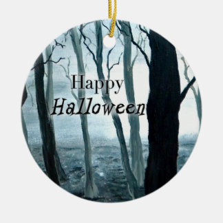 Ornamento oscuro de Halloween del bosque