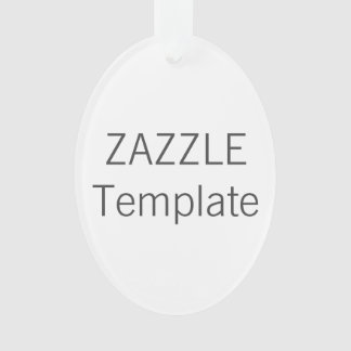 Ornamento OVAL de acrílico de encargo del árbol de