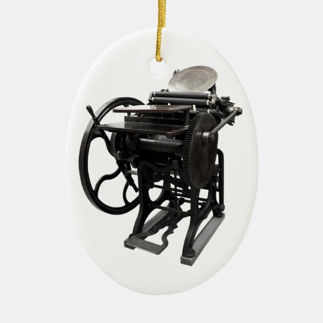 ornamento oval de letterpress 1888 (Frente)