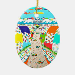 Ornamento óval de Sea Isle Promenade