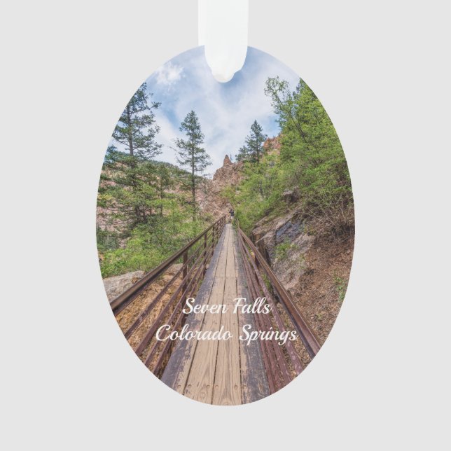 Ornamento oval de Seven Falls Walkway Bridge (Anverso)