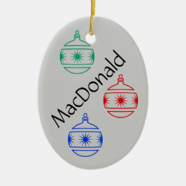 Ornamento - Oval - Decoraciones navideñas