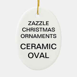 Ornamento oval del árbol de navidad de la
