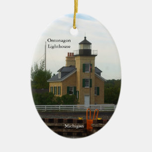 Ornamento oval del faro de Ontonagon