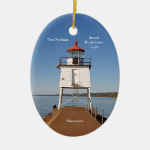 Ornamento oval luminoso de dos Harbors South Break