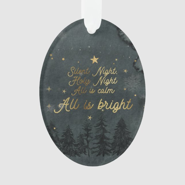 Ornamento oval nocturno silencioso (Anverso)