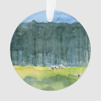 Ornamento pacífico del navidad del paisaje