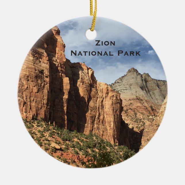 Ornamento paisajístico del Parque Nacional Zion en (Frente)