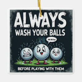 Ornamento para lavar tus bolas de golf
