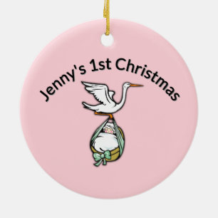 Ornamento para niñas bebés Primera Navidad
