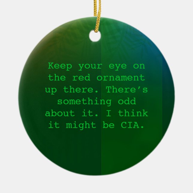 Ornamento paranoico del navidad (Frente)