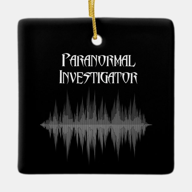 Ornamento paranormal del navidad del investigador (Anverso)