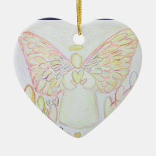 Ornamento permanente de arte Ángel de Corazones