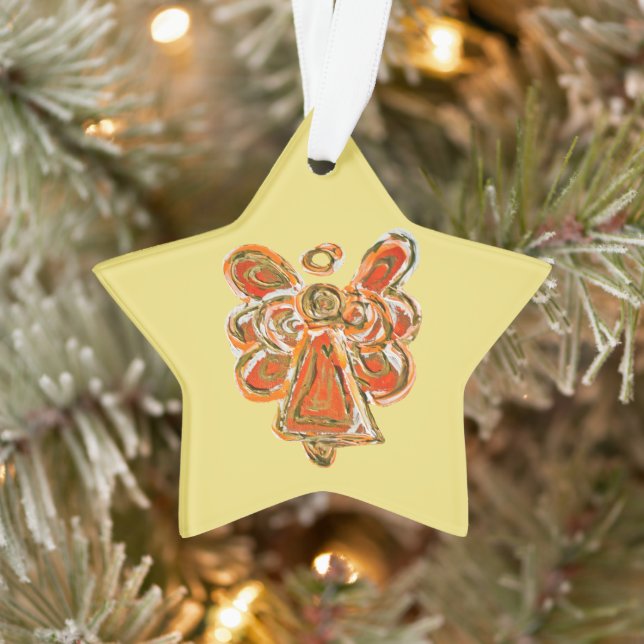 Ornamento permanente de Navidades de ángel del nar (Árbol)