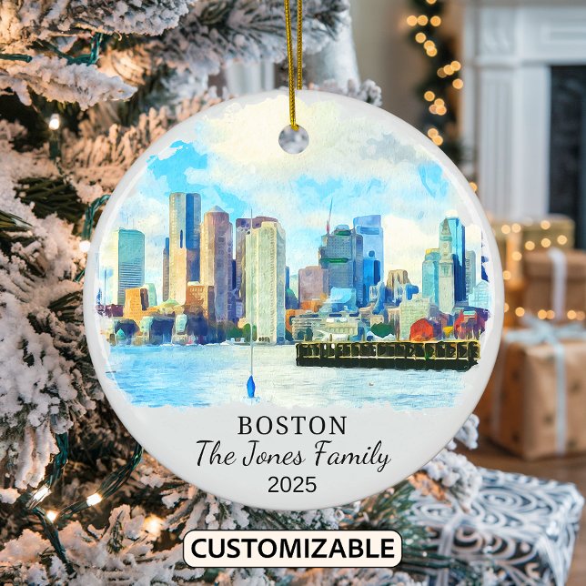 Ornamento personal de Boston, regalo de Boston (Subido por el creador)