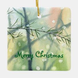 Ornamento personalizable de color de agua Bella Ar