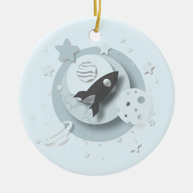 Ornamento personalizable Moon & Stars (Frente)