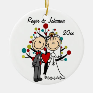 Ornamento personalizado 1r navidad de los pares de