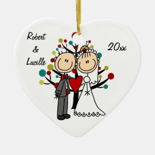 Ornamento personalizado 1r navidad de los pares de