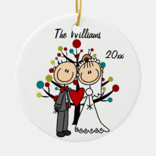 Ornamento personalizado 1r navidad de los pares de