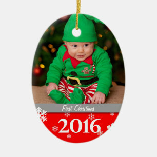 Ornamento personalizado 2016 del árbol de navidad