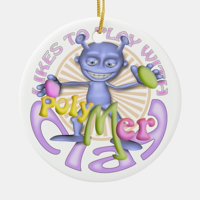 Ornamento personalizado artistas de la arcilla del (Frente)