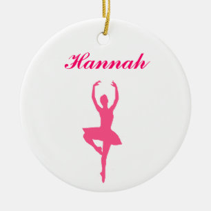 Ornamento personalizado bailarina del navidad