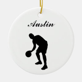 Ornamento personalizado baloncesto del navidad
