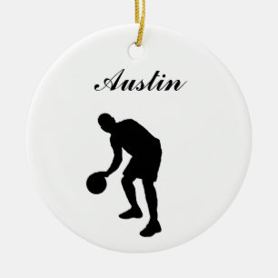 Ornamento personalizado baloncesto del navidad