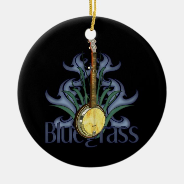 Ornamento personalizado banjo del Bluegrass (Frente)