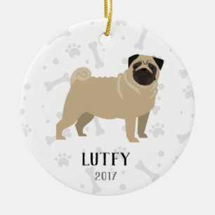 Ornamento personalizado barro amasado del navidad