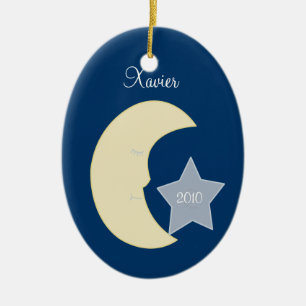 Ornamento personalizado celestial del navidad de