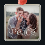 Ornamento personalizado clásico de color EDITABLE<br><div class="desc">Celebre la temporada con esta moderna y elegante postal de vacaciones de Berry Berry Sweet. También disponible en tarjetas planas y dobladas. Archivo digital impreso disponible en berryberrysweet.com</div>