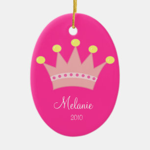Ornamento personalizado CROWN de la PRINCESA
