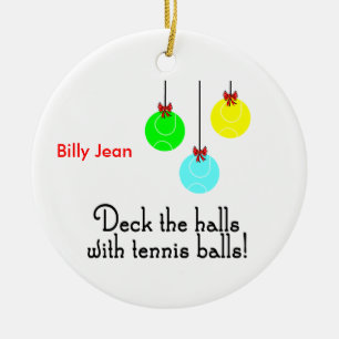 Ornamento personalizado cubierta de TennisChick