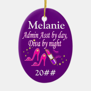 ORNAMENTO PERSONALIZADO DE ADMIN ASST FASHION QUEE