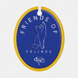 Ornamento personalizado de amigos de felinos