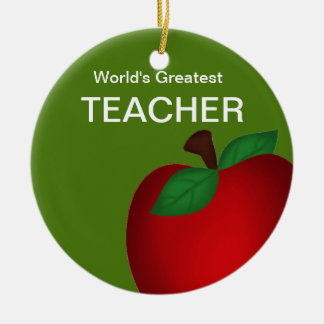 Ornamento personalizado de Apple para profesor