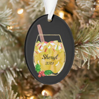 Ornamento personalizado de Apple Sangria