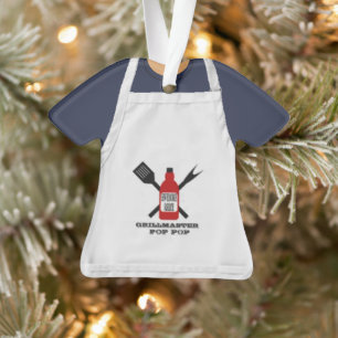 Ornamento personalizado de Apron Master Grill