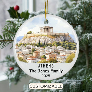 Ornamento personalizado de Atenas, Grecia