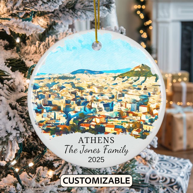 Ornamento personalizado de Atenas, regalo de Greci (Subido por el creador)