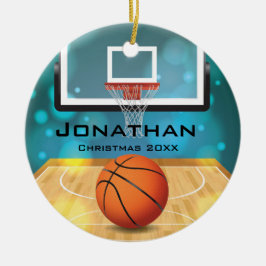 Ornamento personalizado de baloncesto